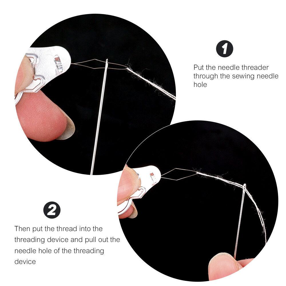 10PCS DIY Threader Elderly Guide Needle Easy Device Automatic Thread Sewing Tools Handmade Sewing Accessories Punch Needle