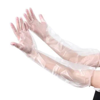 long disposable gloves