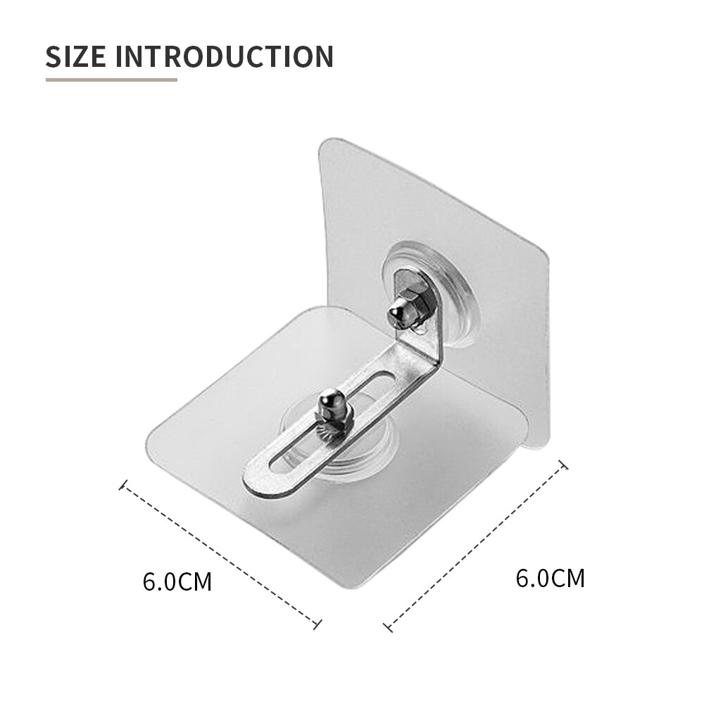 2PCS Furniture AntiDumping Device Free Punching AntiFalling Artifact Safety Lock Shoe