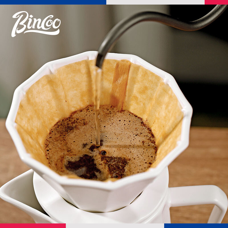 Bincoo Coffee Dripper Coffee Pot Set Chestnut Ceramic Coffee Maker Utensils Household Hand Brew Coffee Set Drip Filter Cup