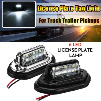 truck number plate lights