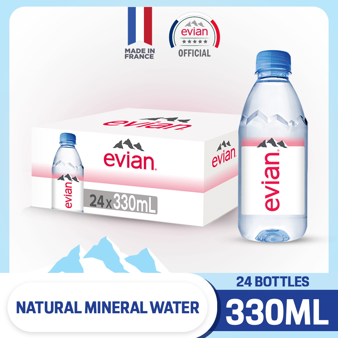 evian Natural Mineral Water (24 x 330ml Case) Lazada