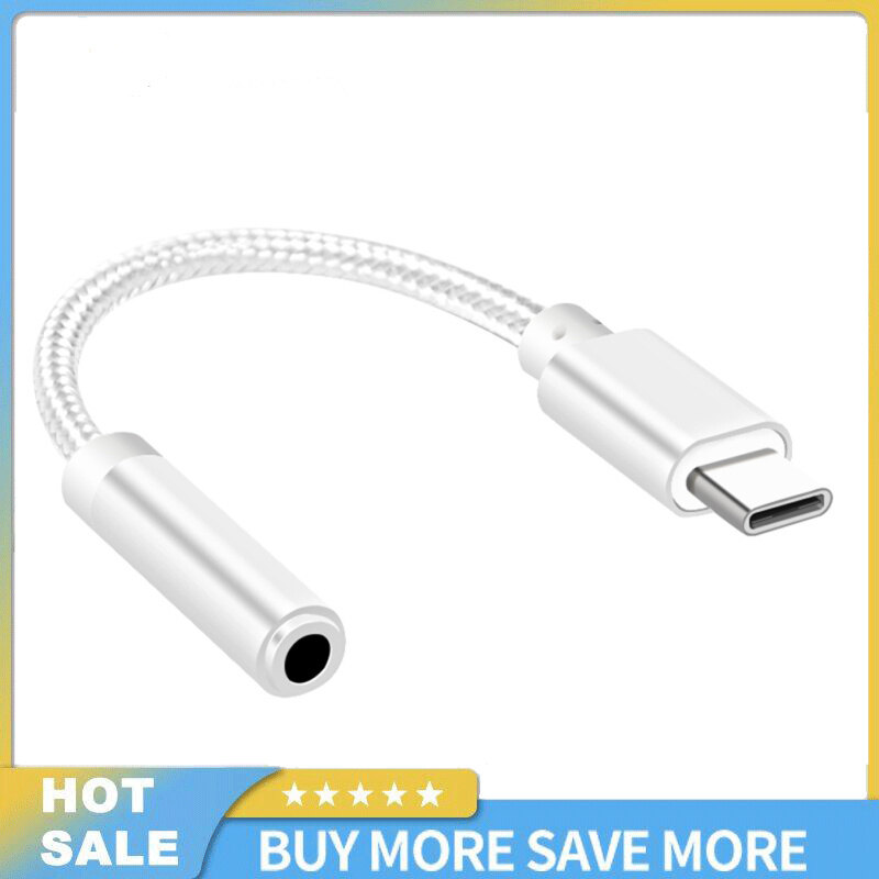 Type c to 3.5mm jack earphone audio adapter aux cable usb c male to 3.5 female audio aux converter charger cable