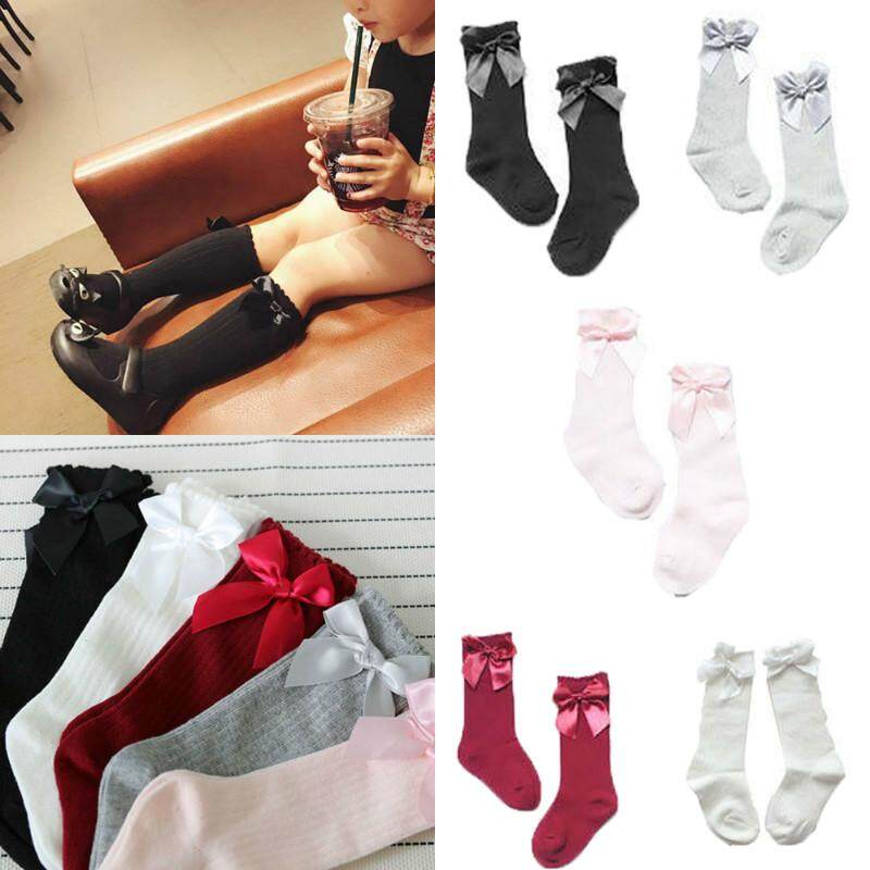 baby knee high socks with bows