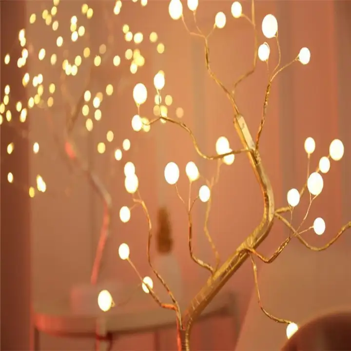 108 Led Fireworks Tree Lamp Usb Pearl Decorative Led Shimmer Tree