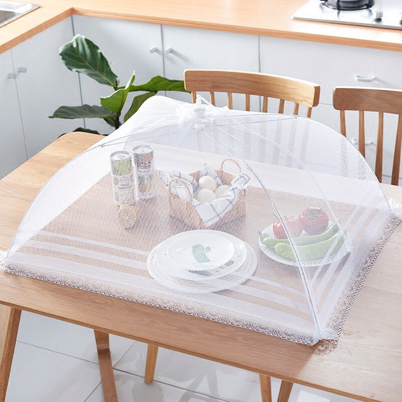 Mesh Food Covers Foldable Kitchen Anti Fly Mosquito Net Picnic Protect Cover