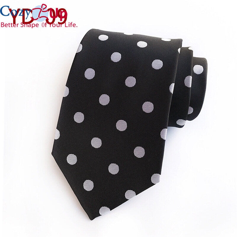 Cà Vạt Ấm Áp Cho Nam, Vải Jacquard Thiết Kế Màu Trơn Cho Đám Cưới Tiệc Công Sở Cổ Điển