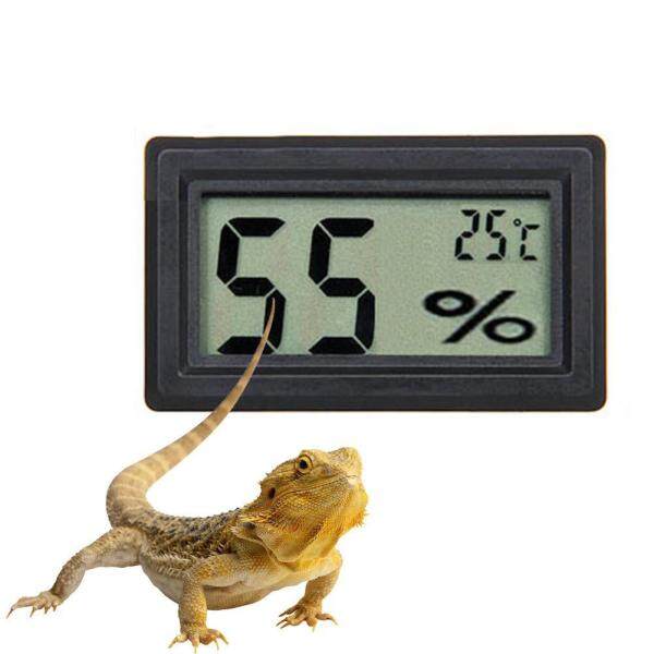 Digital Meter Lcd Temperature Humidity Thermometer Vivarium Hygrometer J4X9 A0O6 F2F3 Reptile Z1X8