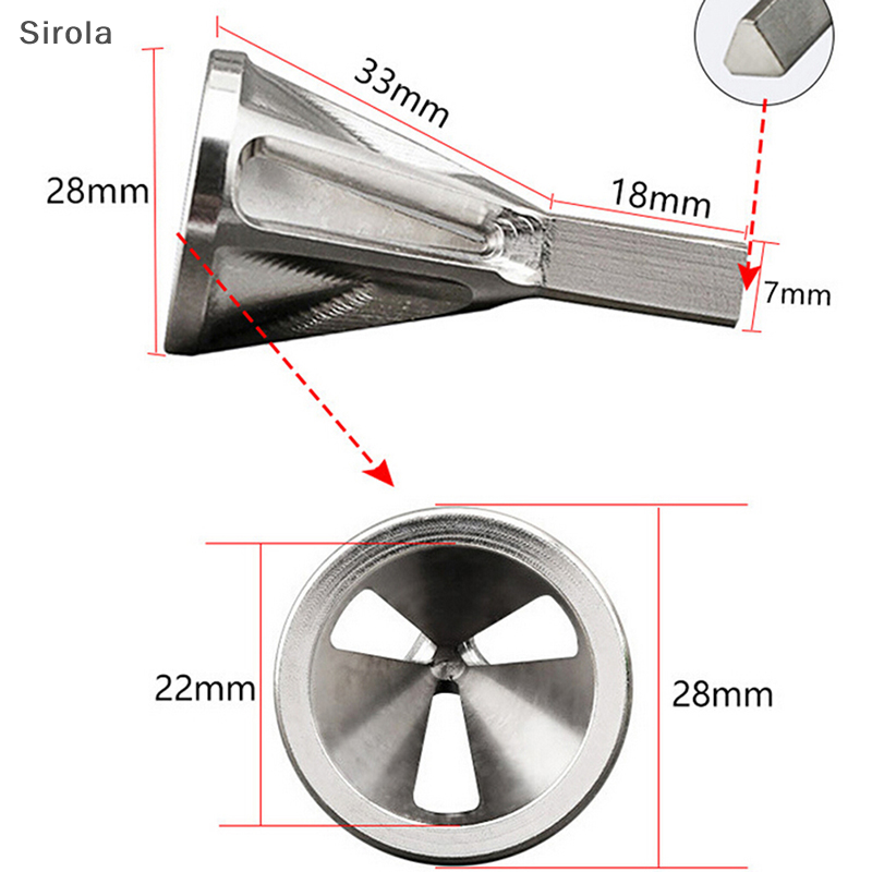 [Sirola] 1Pc deburring external chamfer tool stainless steel remove burr tools drill bit