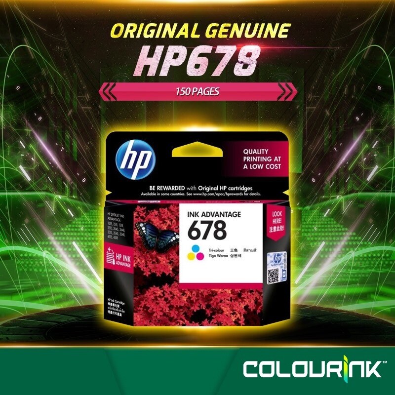New HP 678 Original Genuine Black CZ107AA / HP678 Original Genuine