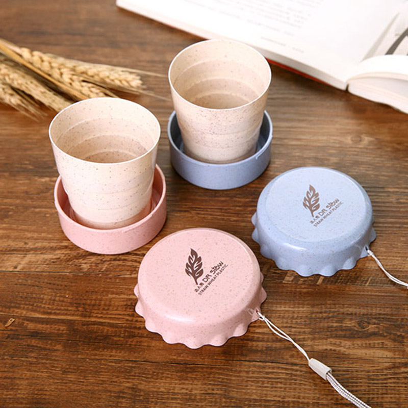 SAWU Convenient 130ml Folding Cup Telescopic Cup Travel Folding Cup Portable Water Cup