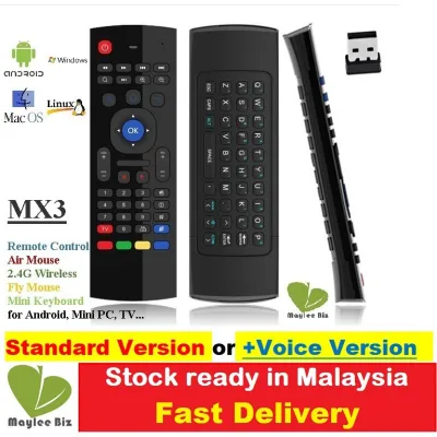 MX3 Remote Control Air Mouse Wireless Fly Mouse Keyboard for Android Mini PC TV