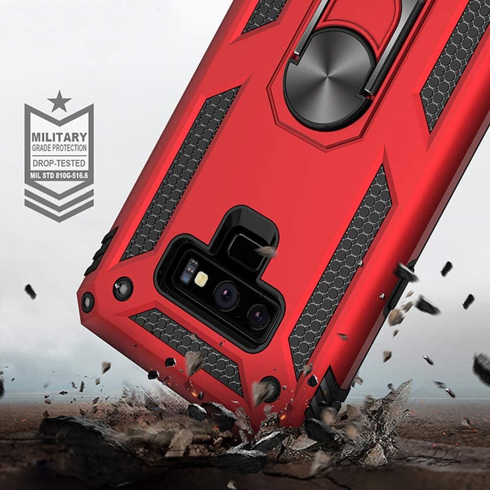 Đối Với Ốp Lưng Samsung Galaxy Note 9, Vỏ Điện Thoại Áo Giáp Chống Sốc Sang Trọng Vỏ Điện Thoại Dạng Nhẫn Từ Tính Chắc Chắn Chân Đế Vỏ Bảo Vệ Cứng