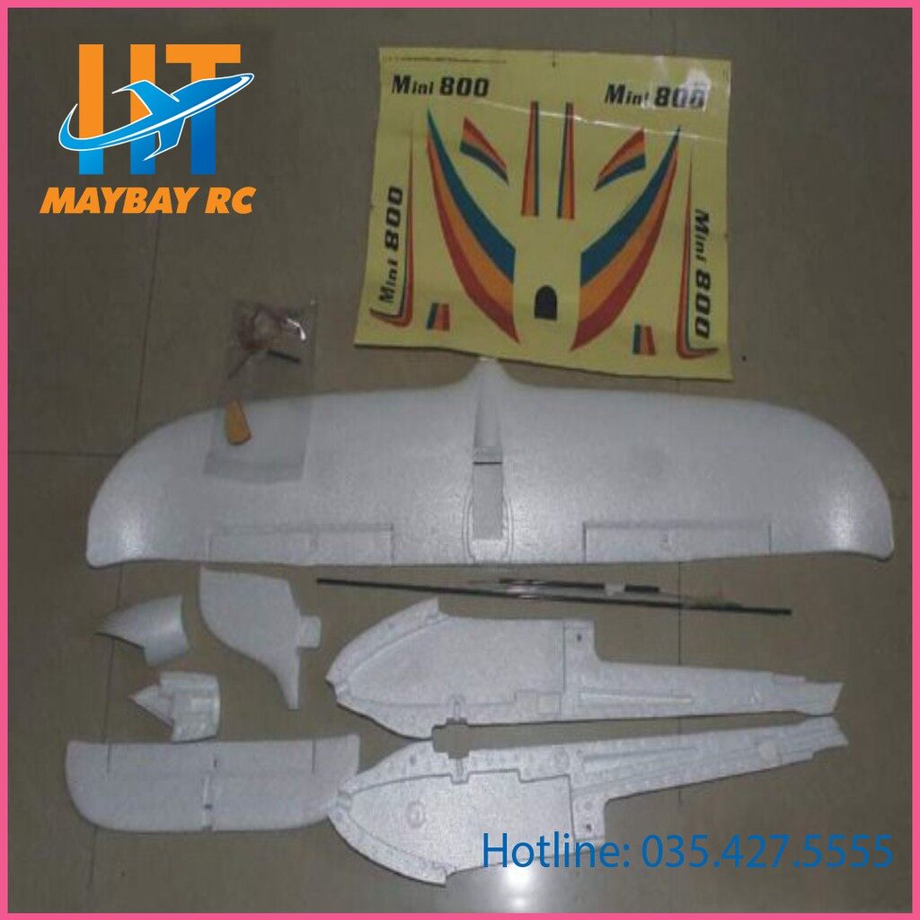Kit máy bay tàu lượn Mini Surfer 800 sải 800mm EPP