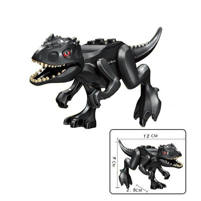 5PCS//LOT Jurassic World Building Blocks Dinosaurs Carnotaurus T-Rex Mini Figures