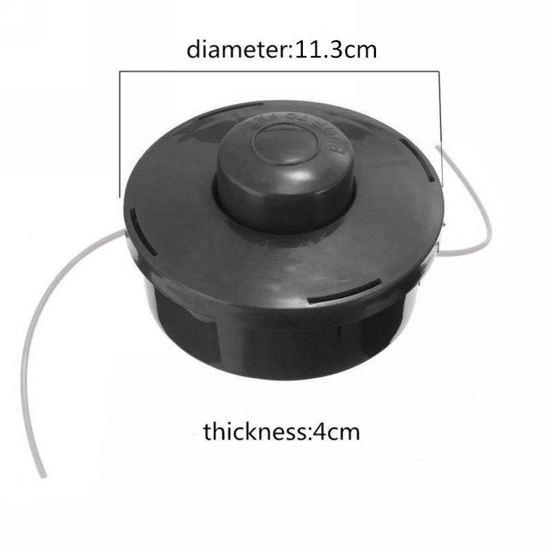 BOKALI Universal Nylon Brush Cutter Mower Bump Spool Grass Trimmer Head Black