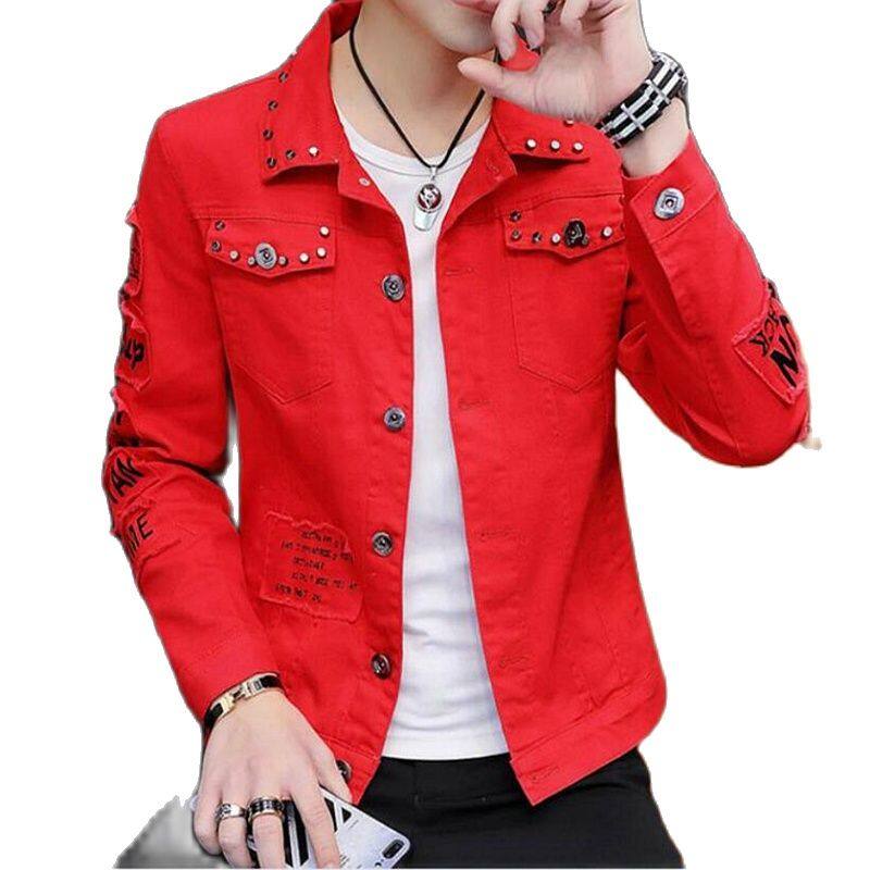 Red Denim Jacket Men - Shop Red Denim 