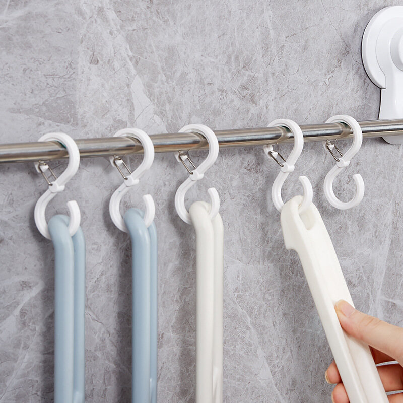 YESPERY Móc Nhà Bếp Móc Treo Quần Áo Móc Treo Đồ Móc Hình Chữ S Có Khóa Móc Hình Chữ S Móc Áo Nhựa