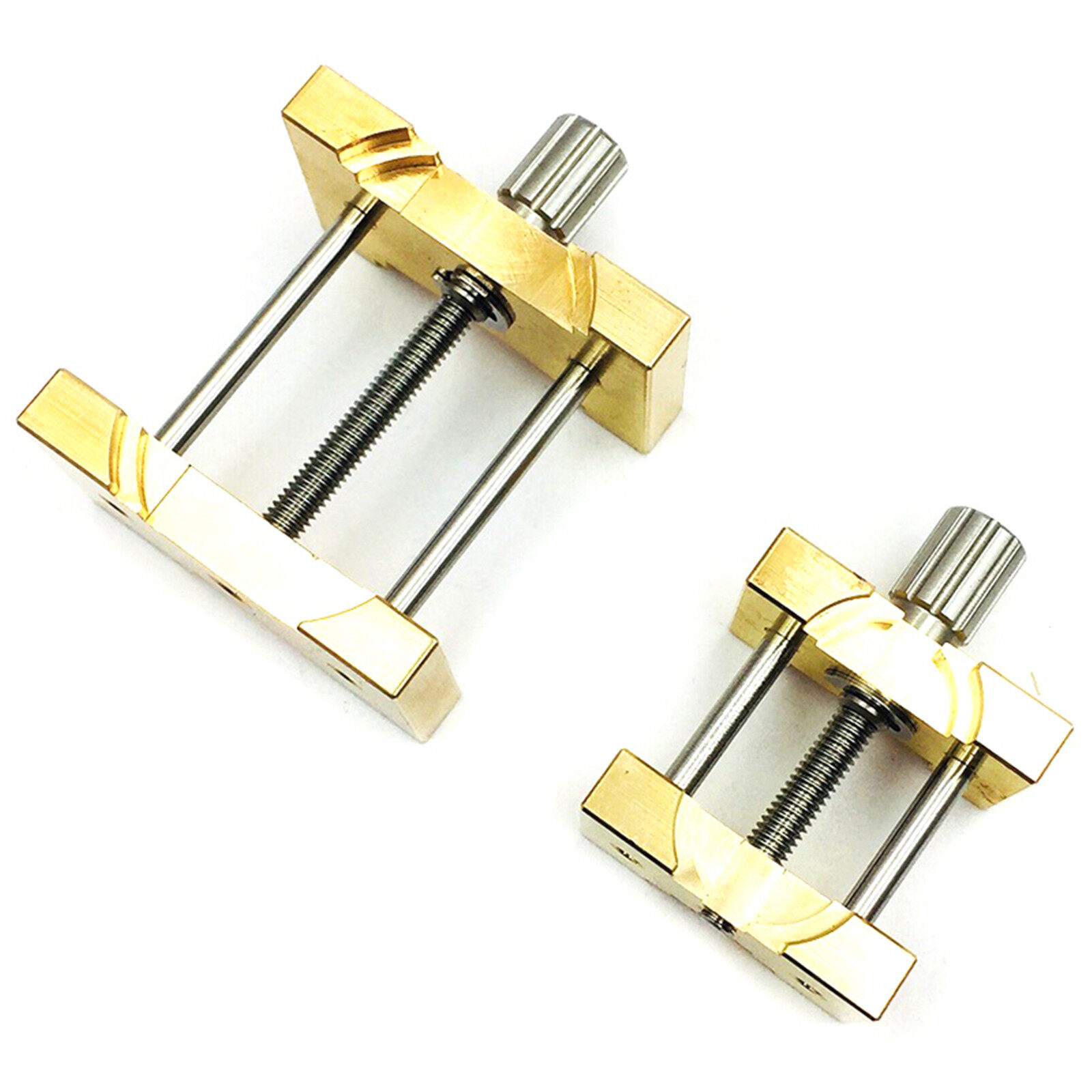 2 Pieces Brass Watch Movement Clip Holder Fixed Base Repair Tool