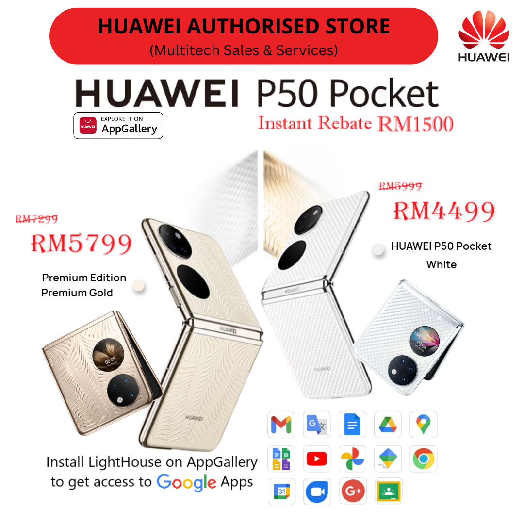 Huawei P50 Pocket Flip Smartphone 12GB / 8GB + 256GB / 512GB Huawei ...