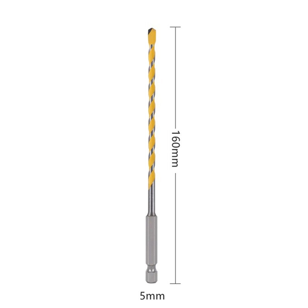 Unnicoco 1Pcs 1/4" Hex Shank Tile Granite Drill Bit Concrete Wall Drill Bit Tungsten Carbide Drilling Bit