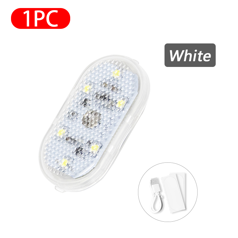 Mini Car Led Touch Light Car Interior Roof Ceiling Reading Lamp USB LED Night Light