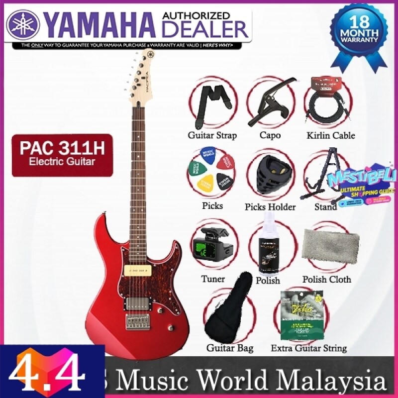Yamaha PAC 311H Alder Humbucker Single Coil Alnico Electric Guitar Red Metallic (PAC311H) Malaysia