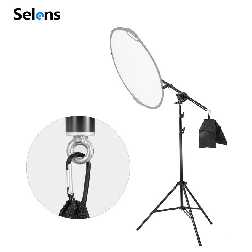 Selens T Type Metal Stand Reflector Holder Backdrop Support Background Stand Tripod Bracket Studio Equipment Adjustable