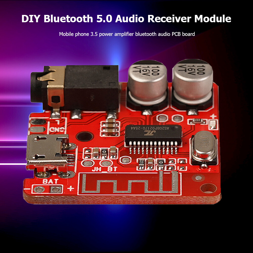 DIY Bluetooth 5.0 Audio Receiver Board 3.5mm MP3 Music Player PCB Decoder Module Audio Accessories