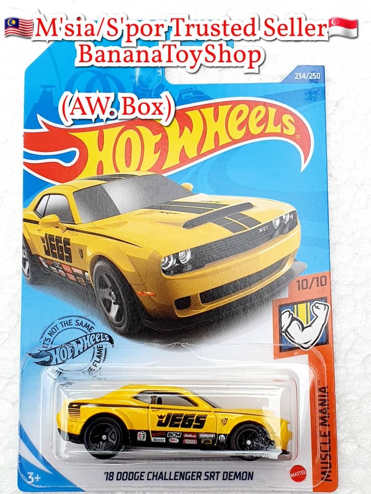 hot wheels 2018 dodge challenger srt demon