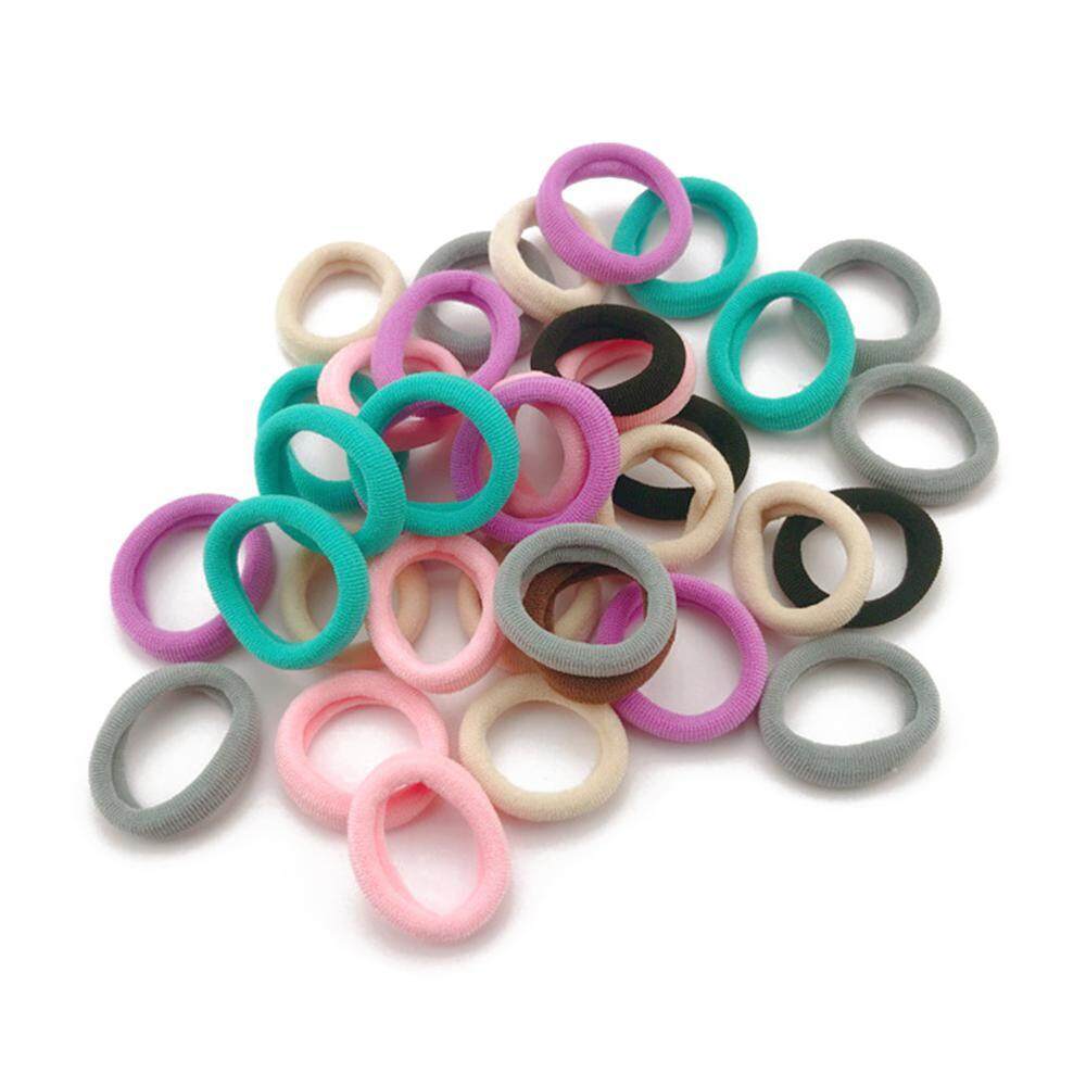 Lightsmile 1 Pack Hair Bands Ties Colorful Elastic Cotton Bands