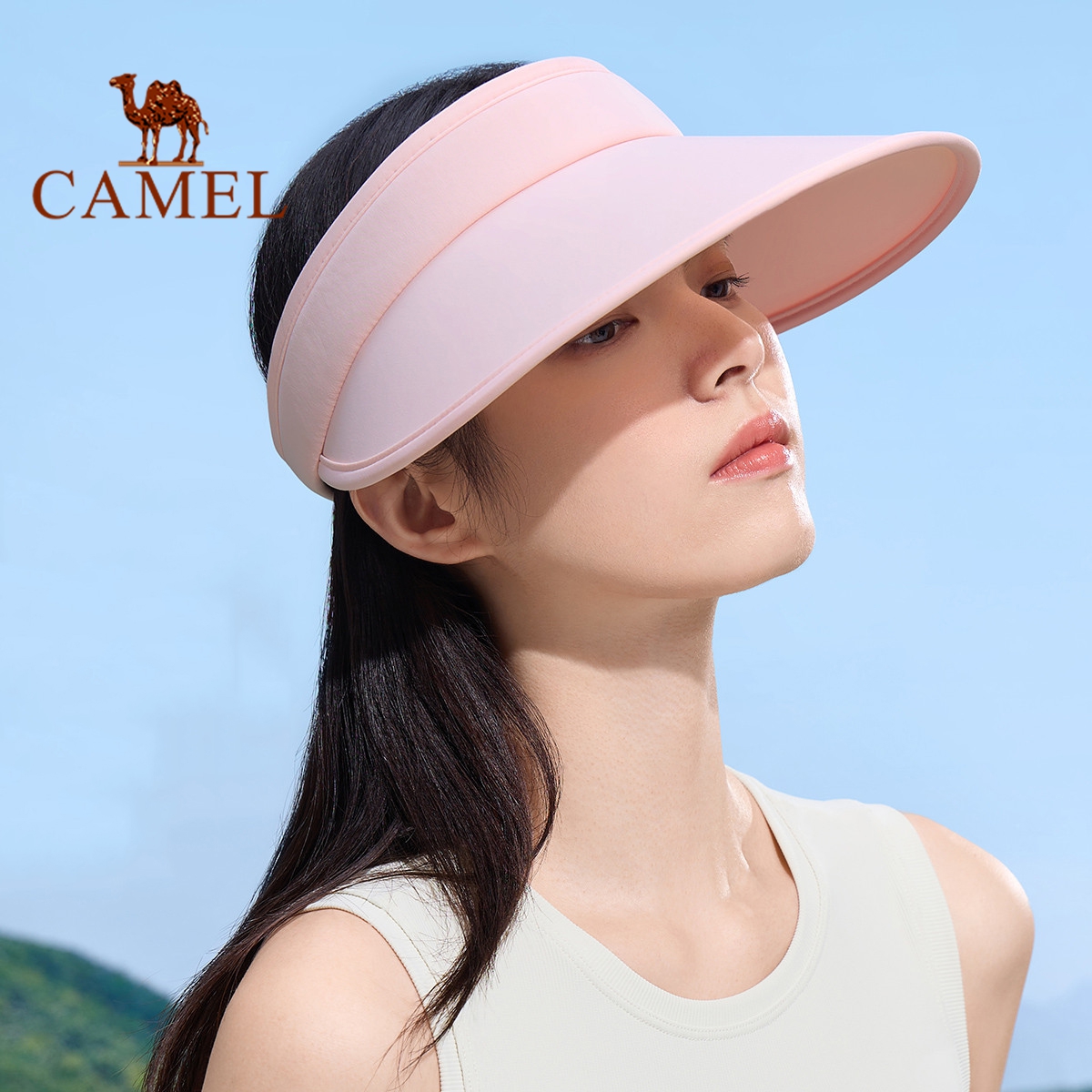 Camel 2023 new lightweight sunproof hat UPF 50+ ultraviolet protection cap