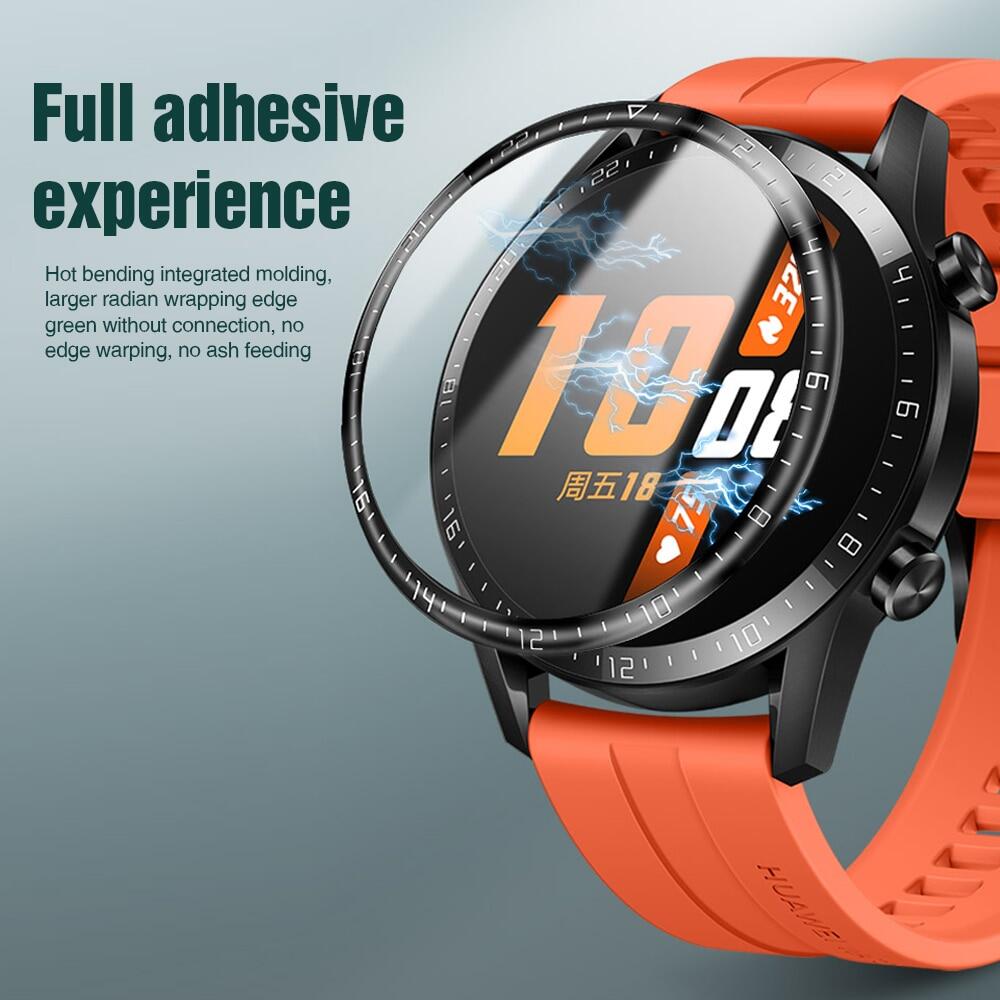 Bảo Vệ Màn Hình Cho Đồng Hồ Huawei Đồng Hồ Thông Minh GT2 46Mm GT2e Màng Uốn Nóng Toàn Màn Hình Cong Thế Hệ Thứ Hai Composite Bộ Phim Mềm Mại