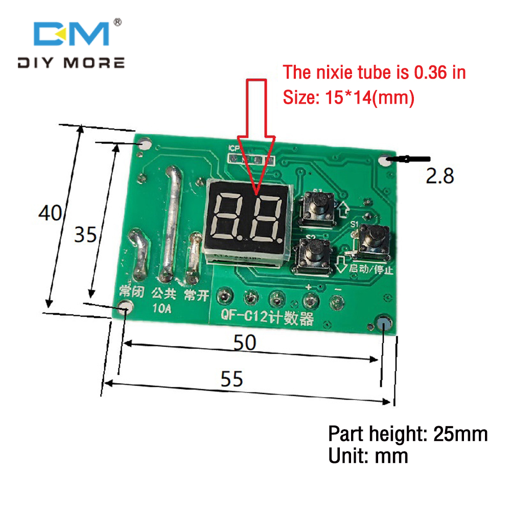 diymore 5V 12V 24V Rơle hẹn giờ lập trình Rơle tác dụng chậm mô-đun chu kỳ hẹn giờ với màn hình LED