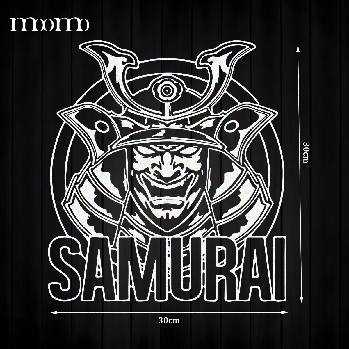JDM Miếng Dán Phản Quang Cho Xe Hơi Đề Can Chống Nước Samurai Miếng Dán Trang Trí JDM Kính Chắn Gió Phía Sau