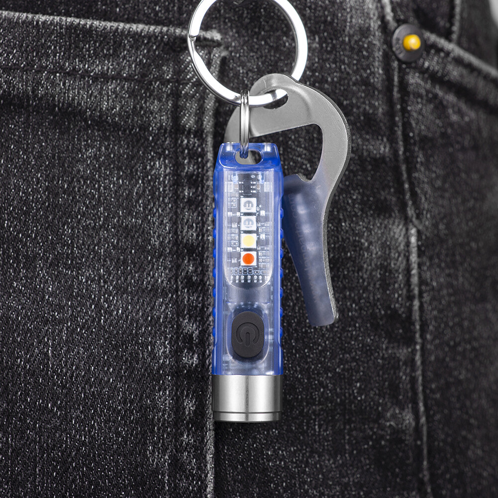 SST20 LED Keychain Flashlight Lighting 400LM Waterproof Mini Pocket Torch