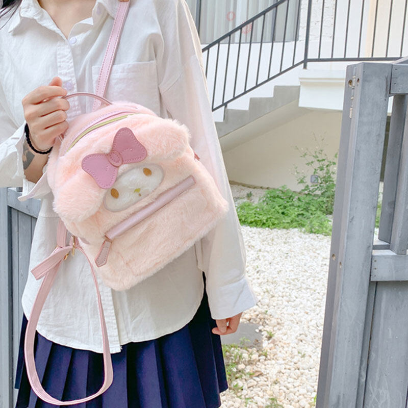 IQANGEL Children's Backpack Cartoon Plush Backpack Children's School Bag