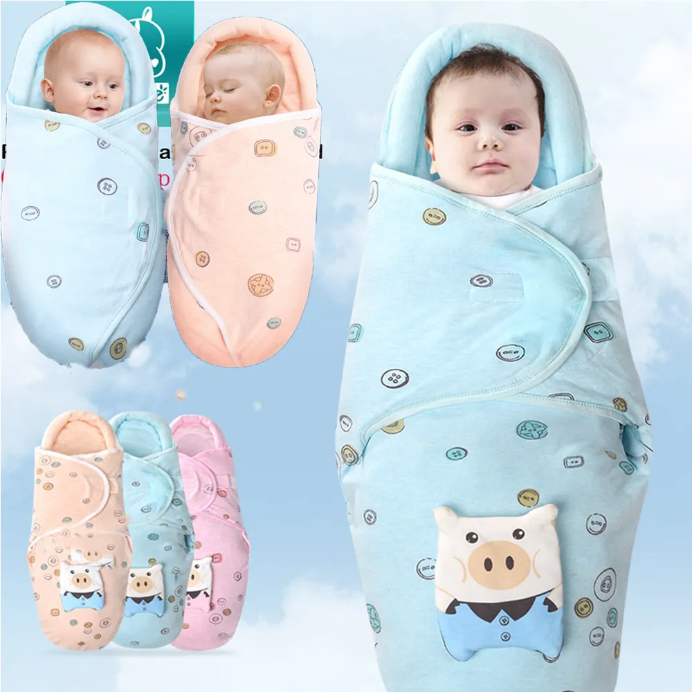 [Kisseangel] เด็กทารกแรกเกิดเด็กสาวทารกผ้าฝ้ายพันห่อตัวห่อตัวผ้าห่มถุงนอน