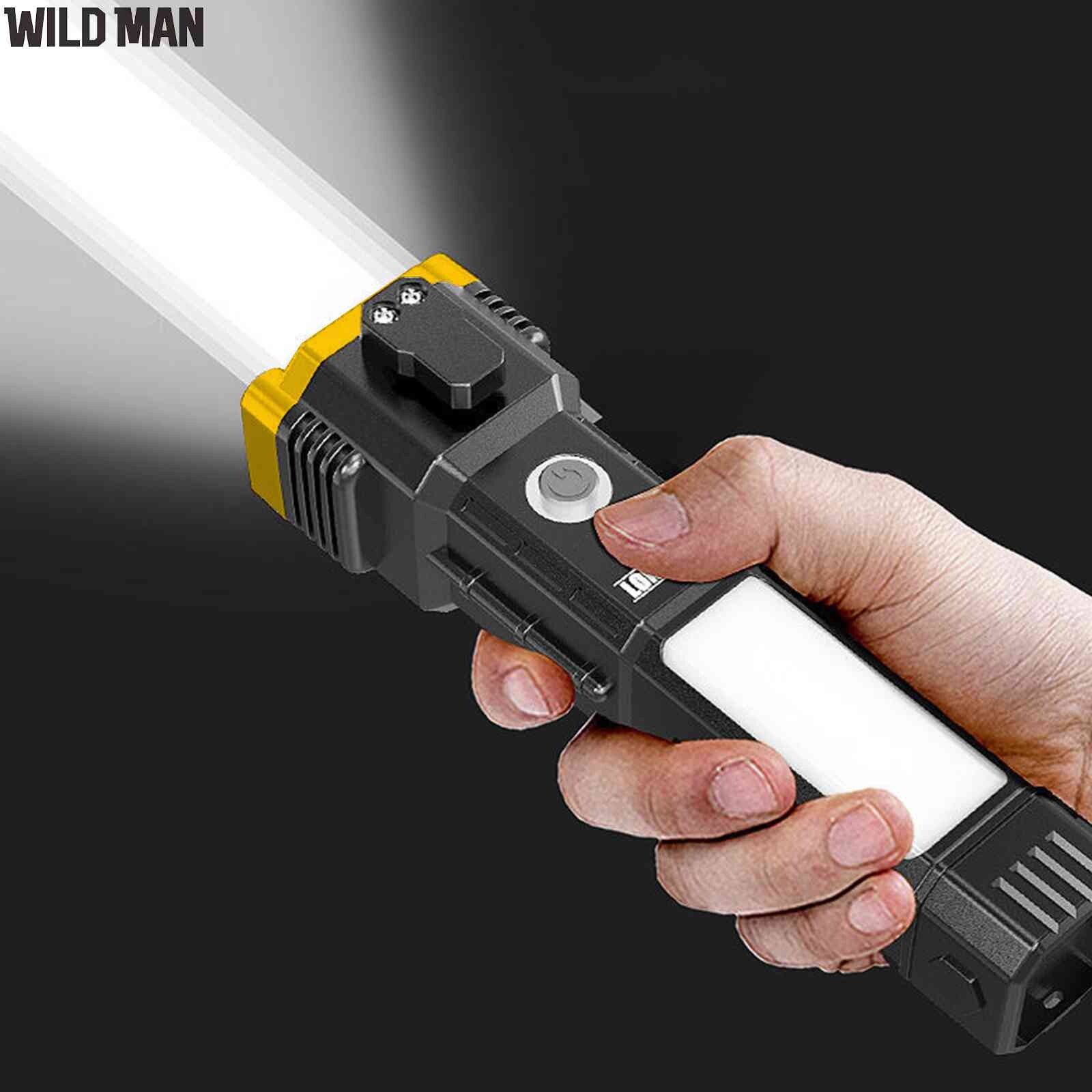 Multi Tool LED Flashlight All In One Tool Light For Car Safety Glass Breaker