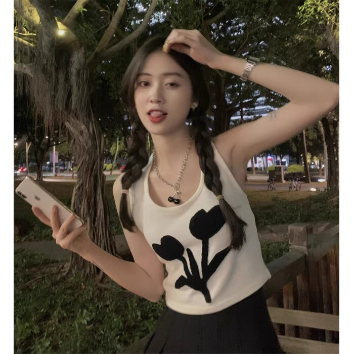 In hoa áo cổ yếm nữ dệt kim