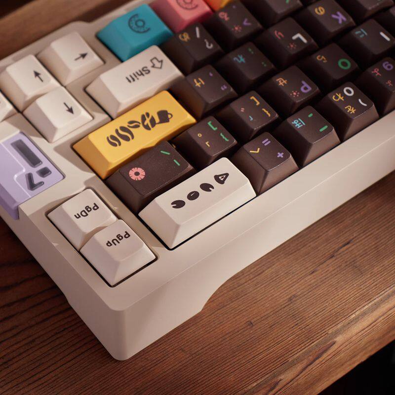 【Keycap chỉ】nắp khóa bánh rán trà buổi chiều nắp khóa retro cá nhân hóa nắp khóa 129 phím anh đào hồ sơ PBT năm cạnh thăng hoa cho công tắc Cherry MX Bàn Phím Cơ keychron/RK61/gk61/Anne Pro 2