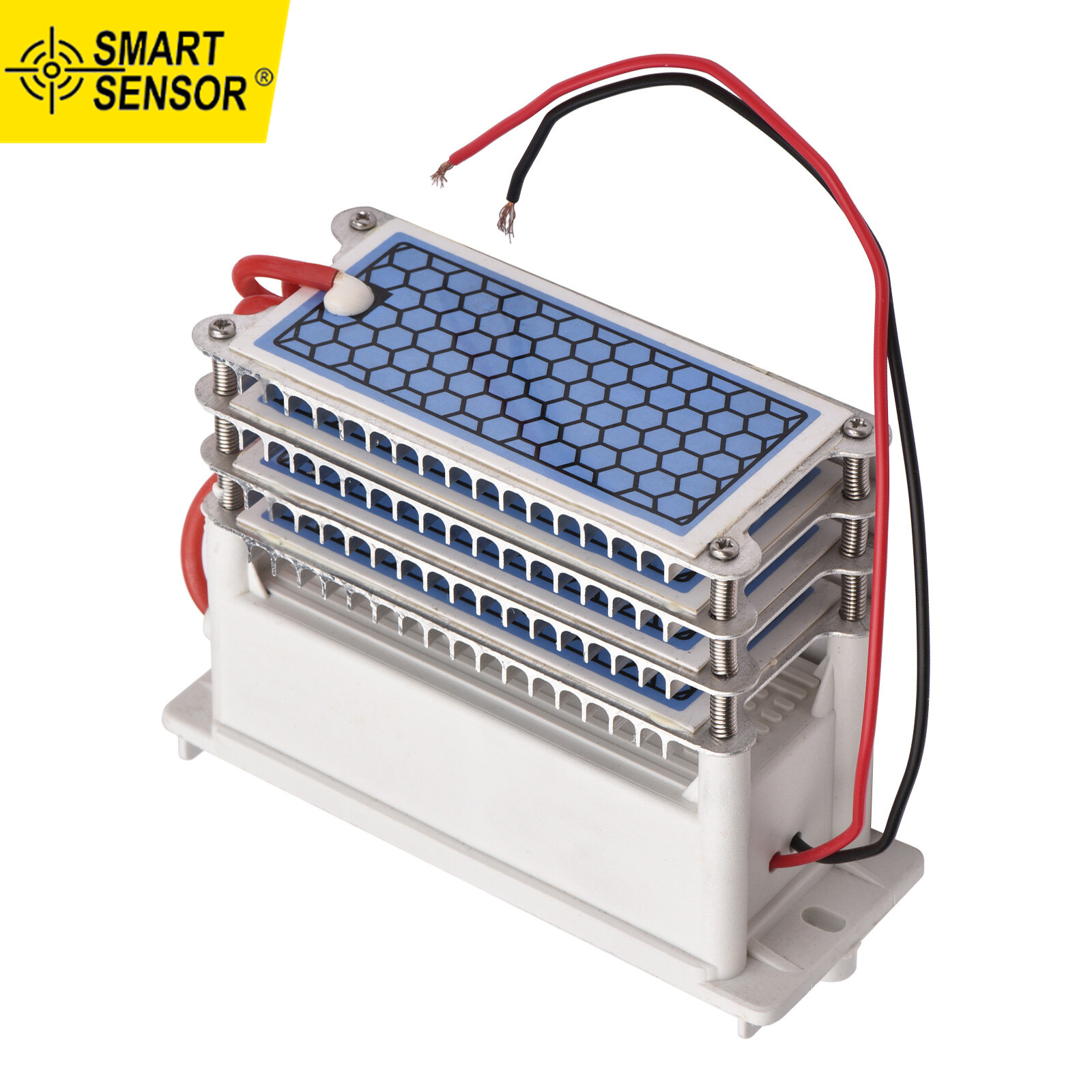 Smart Sensor 40,000mg/h Ozone Gen-erator Integrated Ceramic Ozone Plate Washable Air Purifier for Bathroom Kitchen Living Room Remove Smoking Cooking Pets Odor