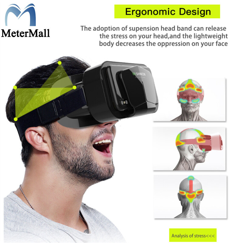 G10 Shinecon VR Glasses 3d Virtual Reality VR Glasses For Gaming Video Compatible For Iphone Android