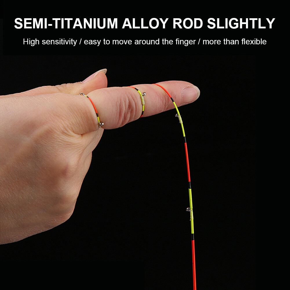 55cm Half Full Titanium Raft Stick Tip Refit Replacement Fishing Tackle 0.3 / 0.5mm