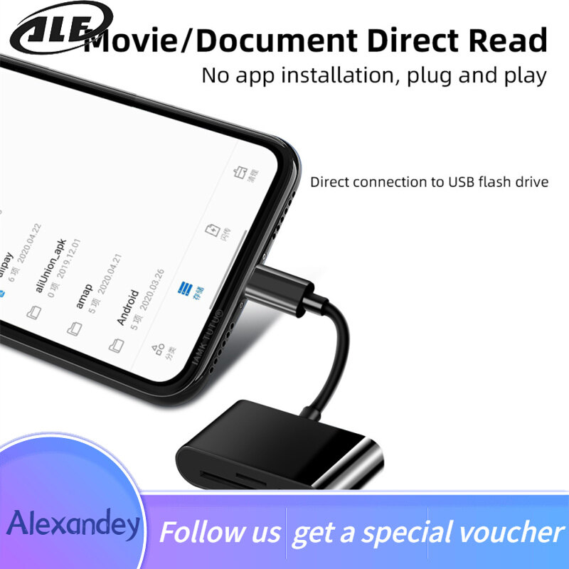 【Ready Stock】Usb Type C Card Reader Data Transfer Adapter Micro Interface Android Phone Computer Multi-function Otg/sd/tf Card U Disk Card Reader