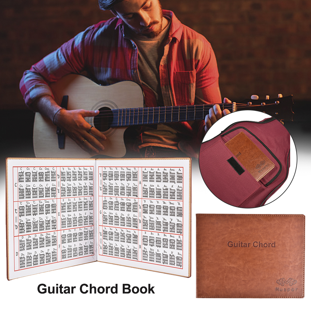 6 String Guitar Chord Book Guide Learning for Folk Vintage Electric Guitar