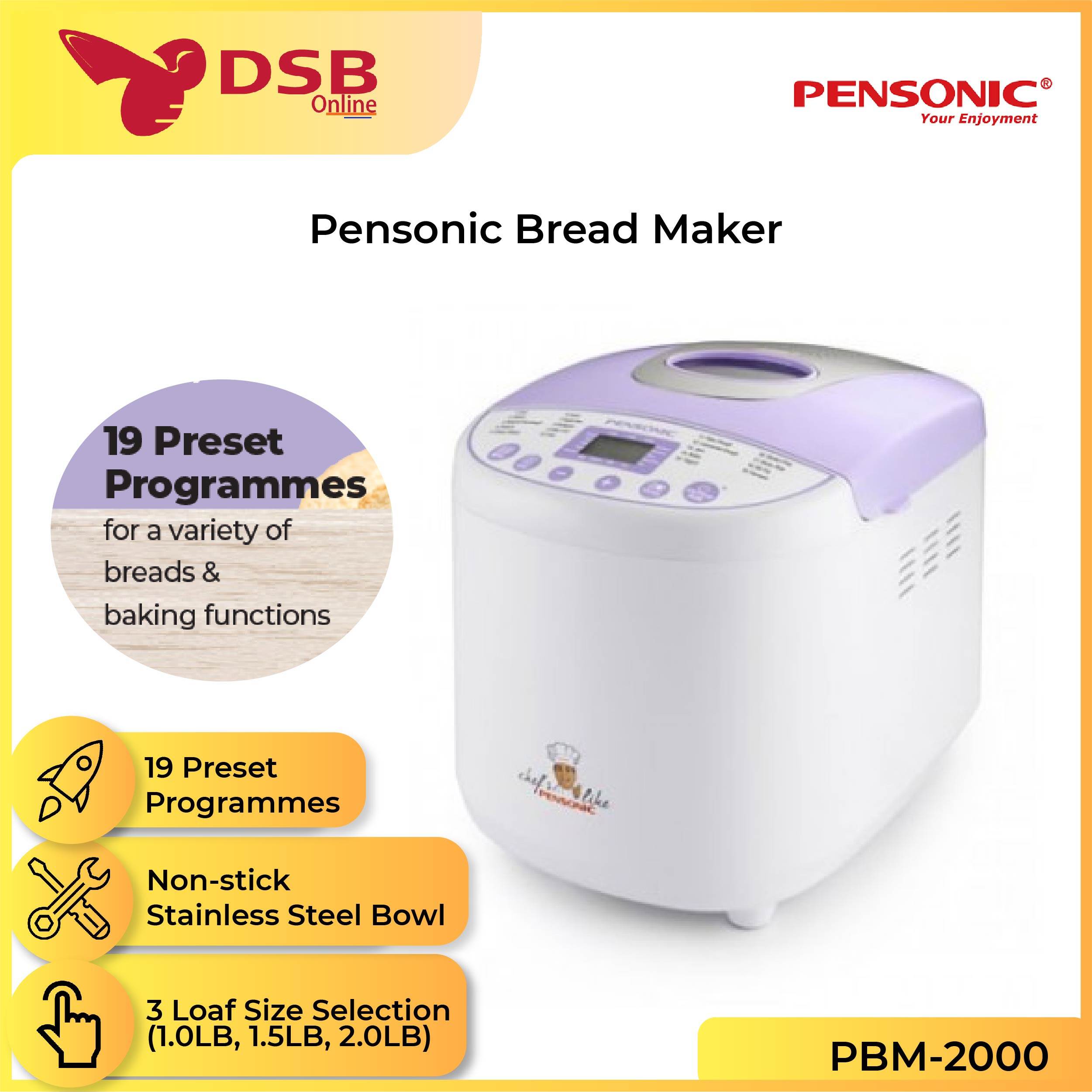 pensonic bread maker function