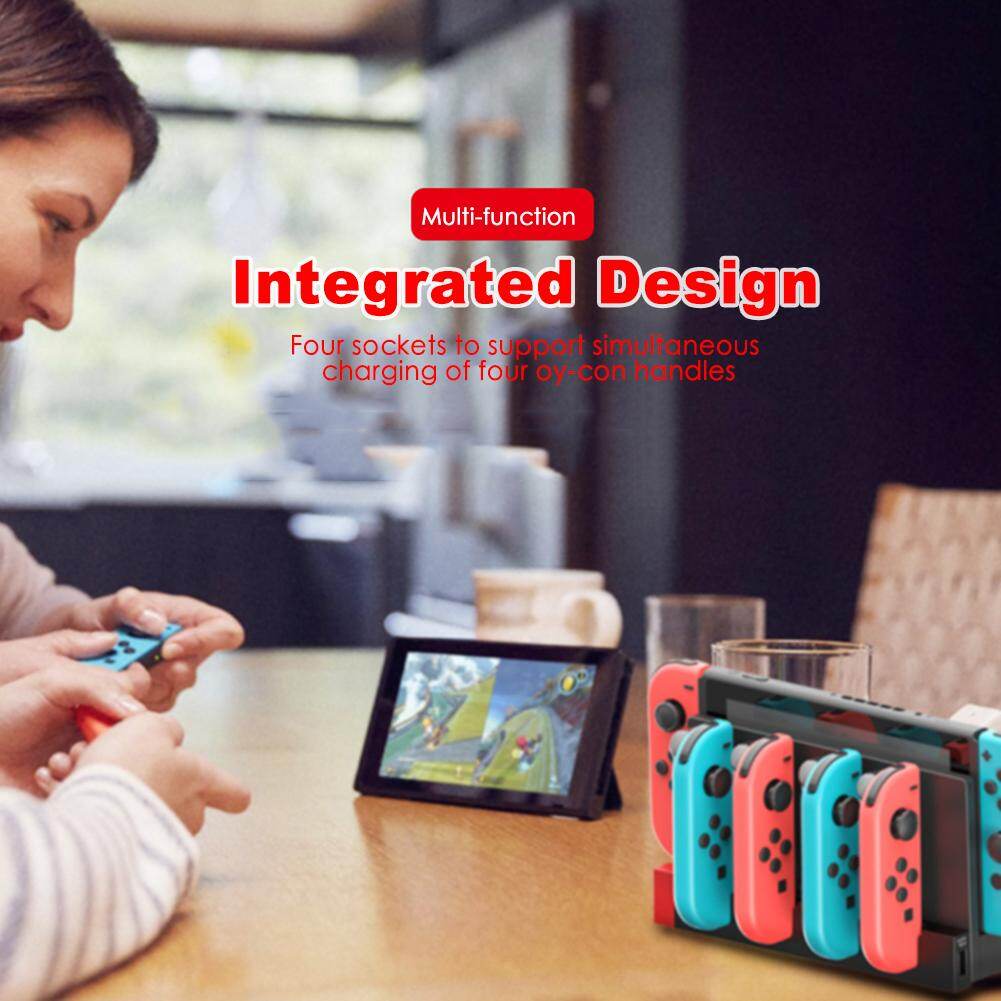 Ipega PG-9186 For Nintendo Switch Joycon-Compatible Game Controller Charger Charging Dock Desktop Stand With 4 Console Slots
