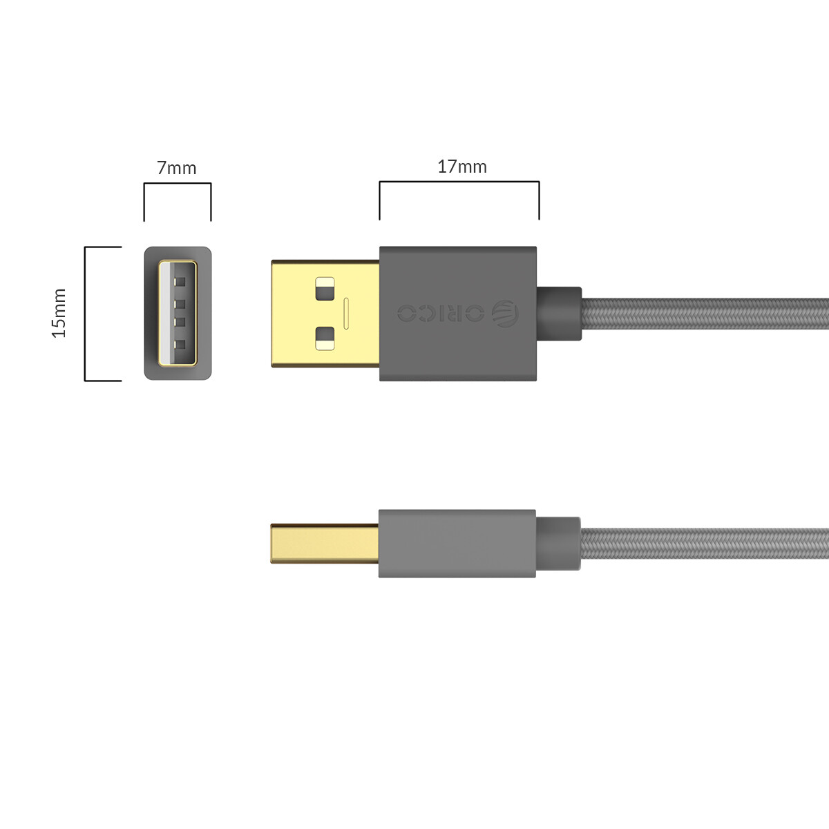 Orico usb Để cáp nối usb 2M Loại Một Nam USB 3.0/2.0 cáp dữ liệu Cho Tản Nhiệt ổ cứng Webcom USB 3.0 cáp nối dài
