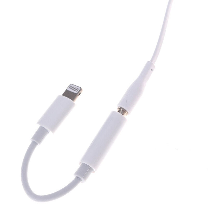 Lofty White Headphone Earphone Jack Audio Converter Adapter Connector Cable for iPhone